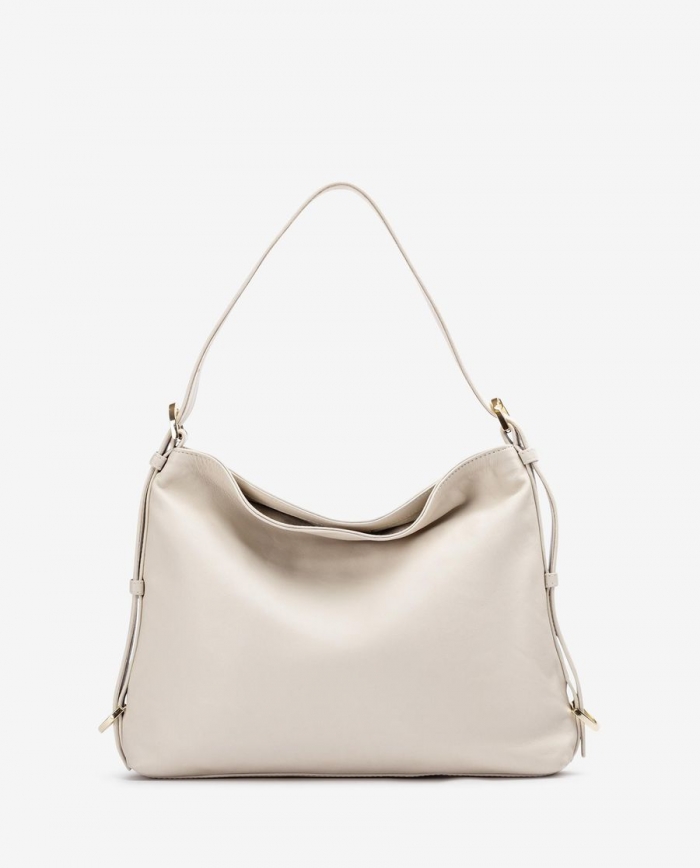 Sac bandoulière moyen en cuir Unisa pour femme - Blanc Sac bandoulière moyen en cuir Unisa pour femme - Blanc