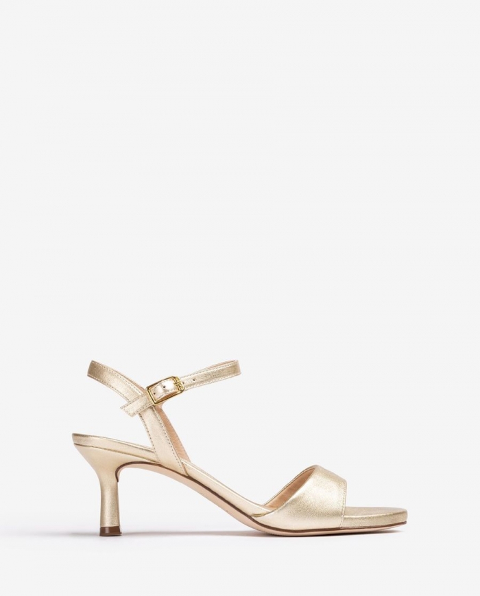 Sandales à talon moyen Unisa pour femme - Doré
