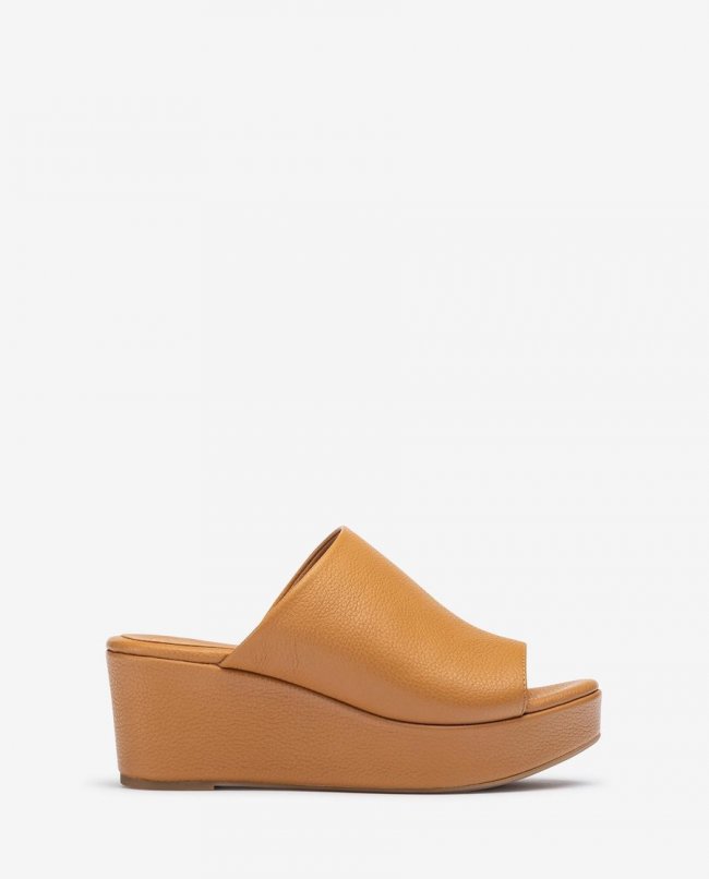 Sandales mules en cuir Unisa pour femme - Marron Sandales mules en cuir Unisa pour femme - Marron