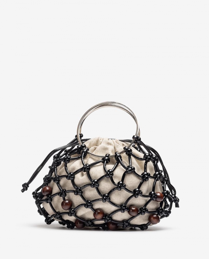 Petit sac cabas noué Unisa Femme - Noir Petit sac cabas noué Unisa Femme - Noir