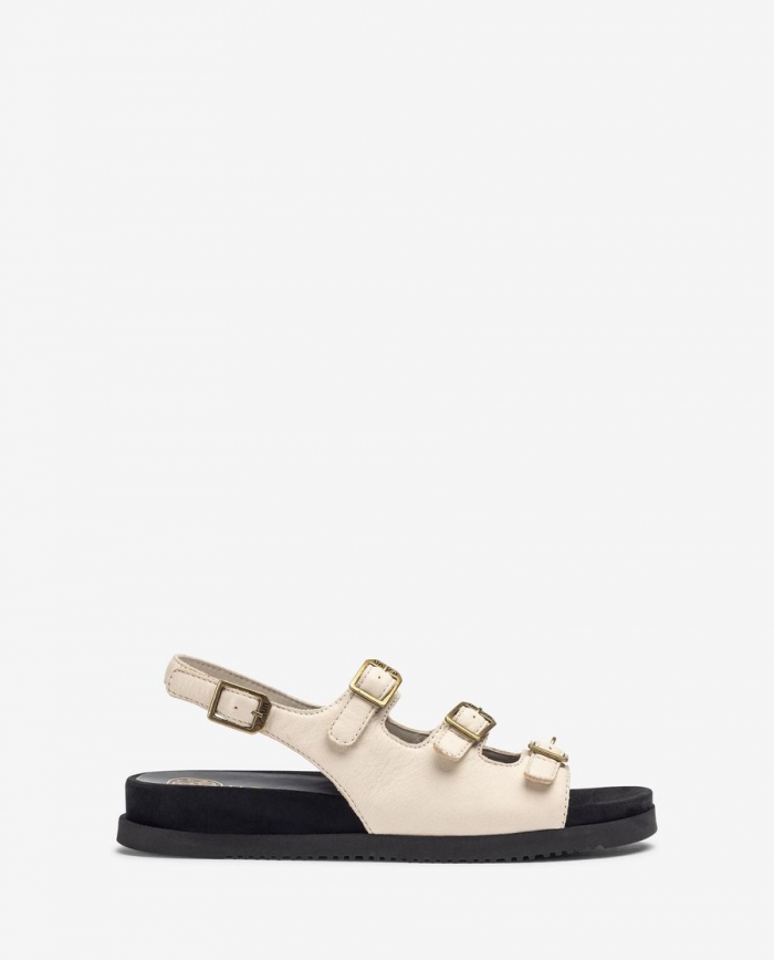 Sandales Unisa à semelle crantée pour femme - Blanc
