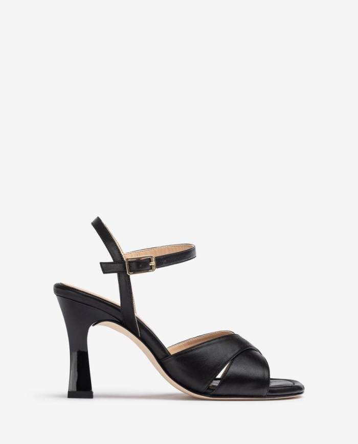 Sandales à lanières croisées Unisa pour femme - Noir