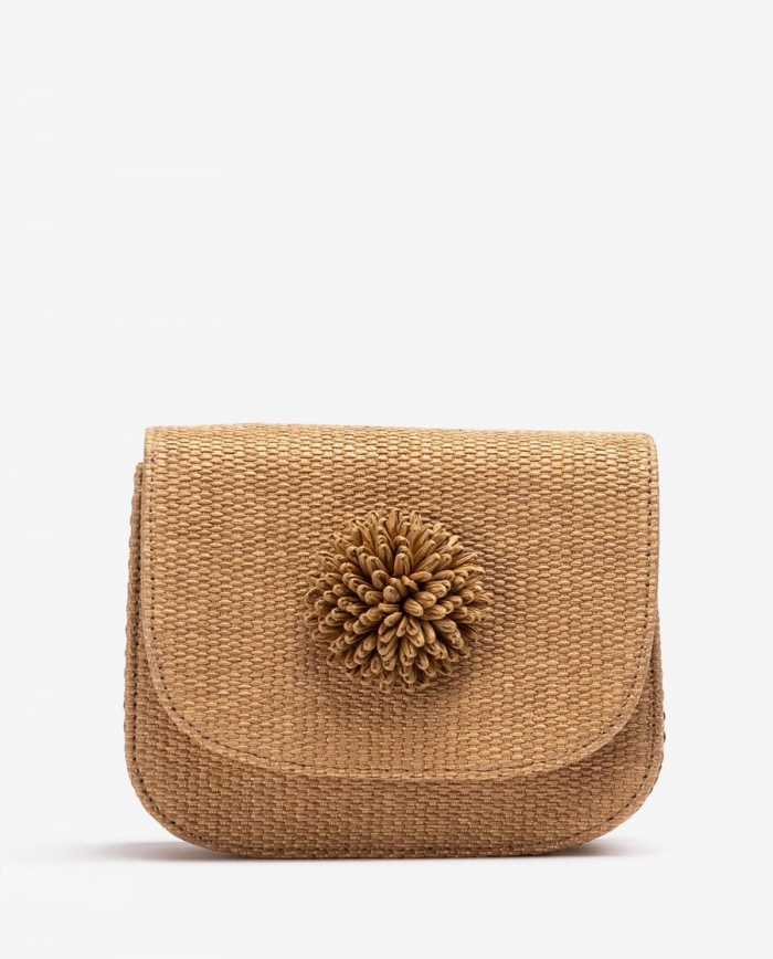 Sac en raphia orné Unisa Femme - Marron Sac en raphia orné Unisa Femme - Marron