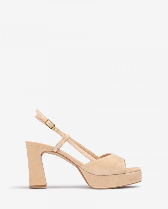 Sandales compensées à bride arrière Unisa pour femme - Beige Sandales compensées à bride arrière Unisa pour femme - Beige