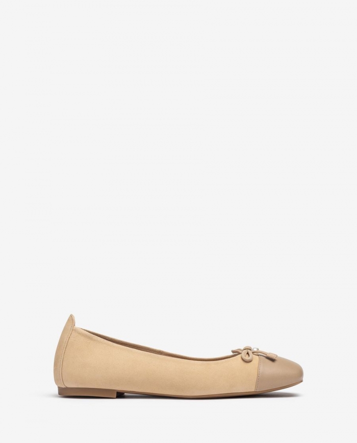 Ballerines à bout carré contrasté Unisa Femme - Beige Ballerines à bout carré contrasté Unisa Femme - Beige