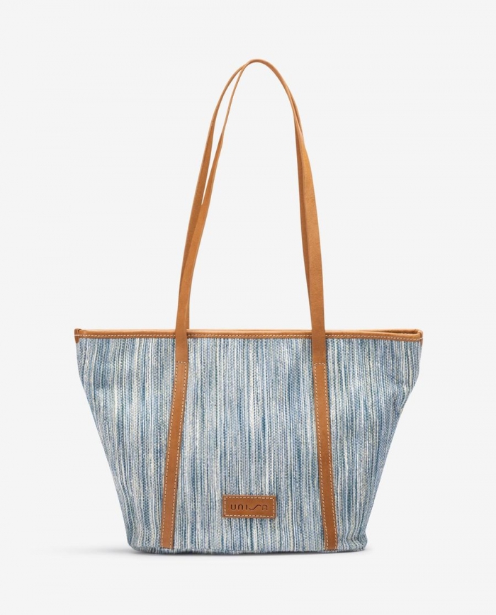 Sac cabas Unisa en tissu Jarapa pour femme - Bleu Sac cabas Unisa en tissu Jarapa pour femme - Bleu