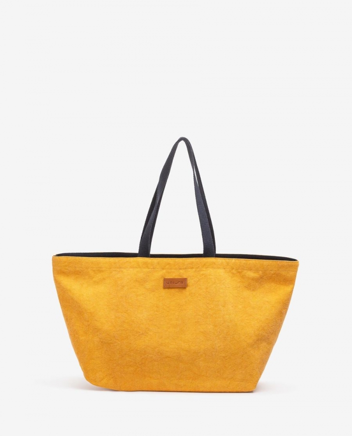 Sac de plage Maxi Unisa Femme en tissu recyclé - Jaune Sac de plage Maxi Unisa Femme en tissu recyclé - Jaune