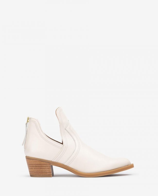 Bottines cowboy découpées Unisa pour femme - Blanc Bottines cowboy découpées Unisa pour femme - Blanc