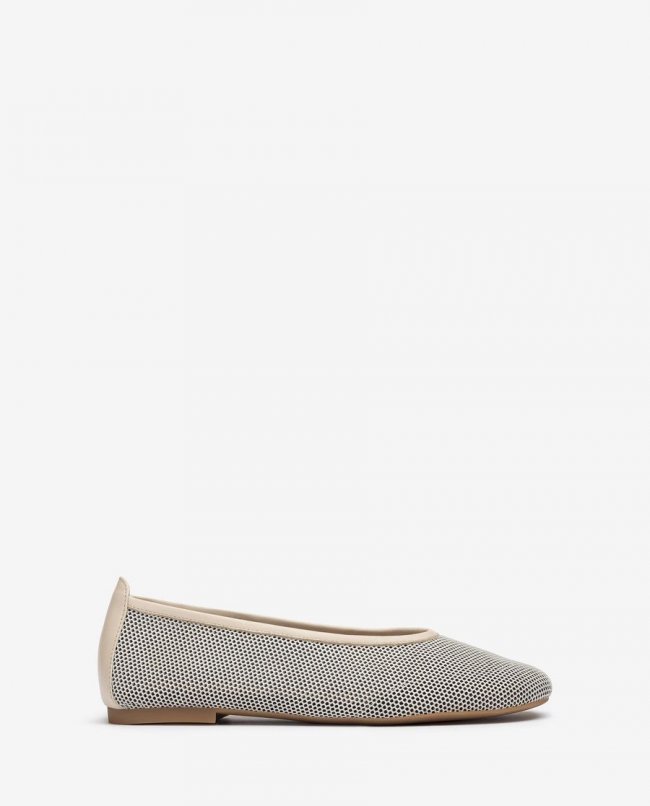 Unisa Ballerines en résille pour femme - Blanc Unisa Ballerines en résille pour femme - Blanc