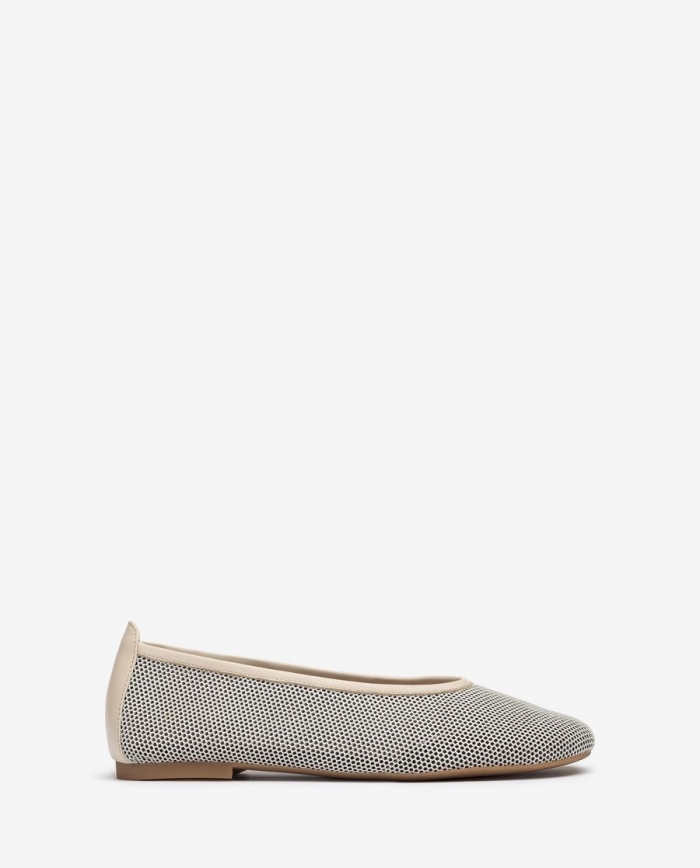Unisa Ballerines en résille pour femme - Blanc Unisa Ballerines en résille pour femme - Blanc