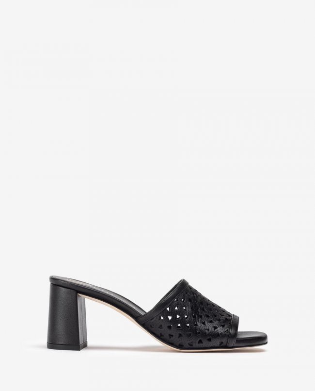 Sandales Unisa Femme à Bout Large et Bout Ouvert - Noir Sandales Unisa Femme à Bout Large et Bout Ouvert - Noir