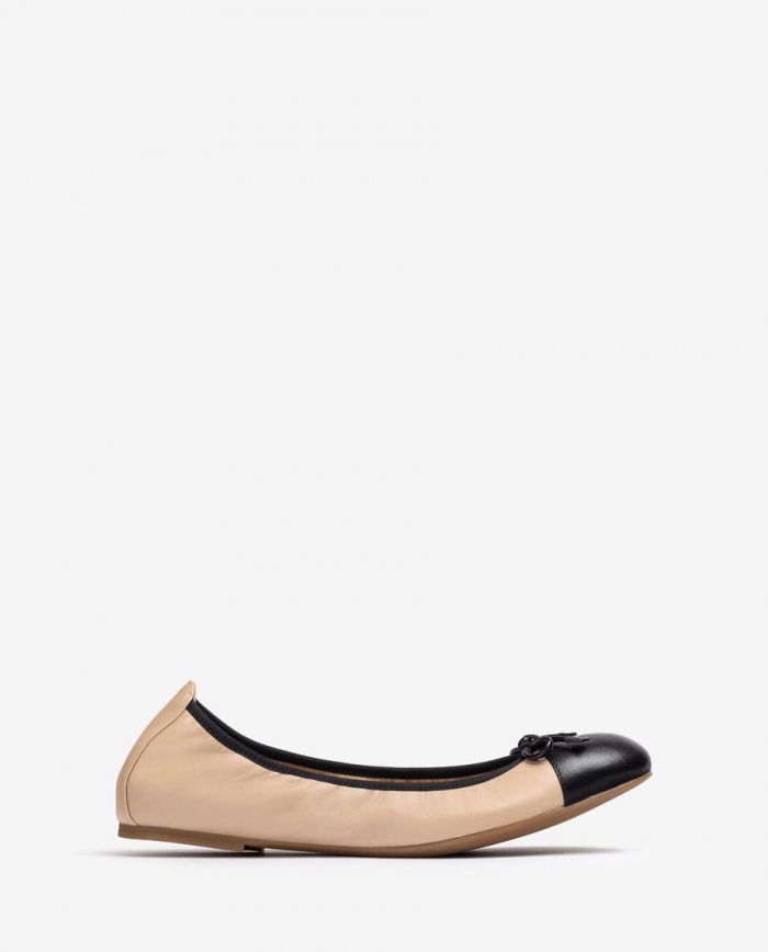 Ballerines Unisa Femme à bout contrasté - Beige