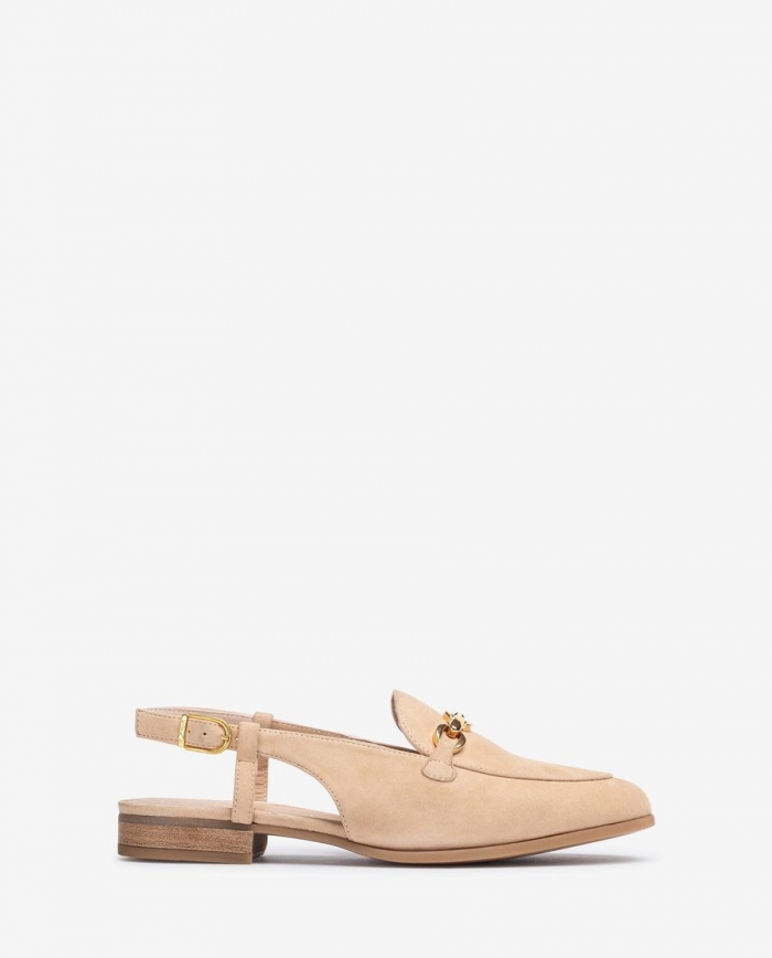 Mocassin plat Unisa femme à bride arrière - Beige Mocassin plat Unisa femme à bride arrière - Beige