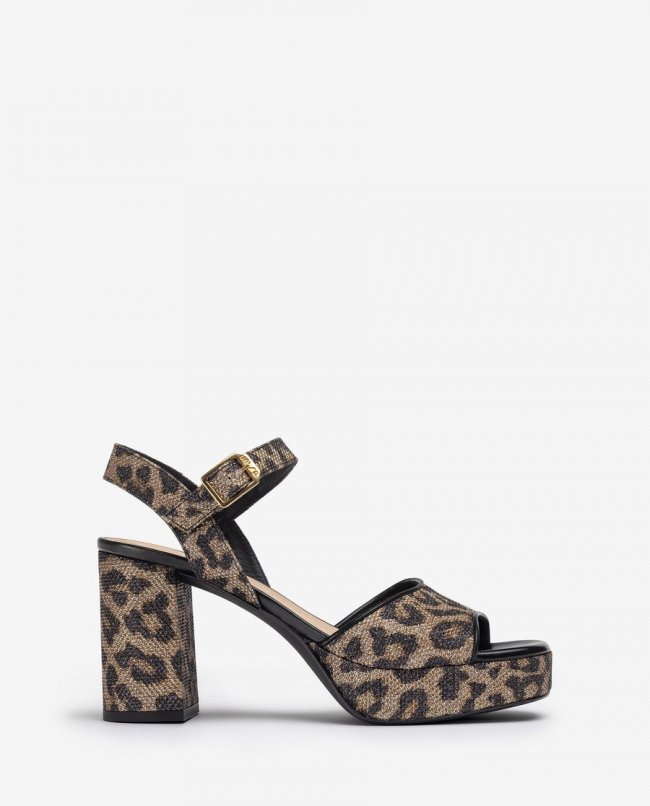 Sandales Unisa pour femme en cuir et talon large Leo Sandales Unisa pour femme en cuir et talon large Leo