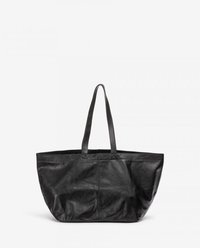 Sac maxi en cuir Unisa pour femme - Noir Sac maxi en cuir Unisa pour femme - Noir