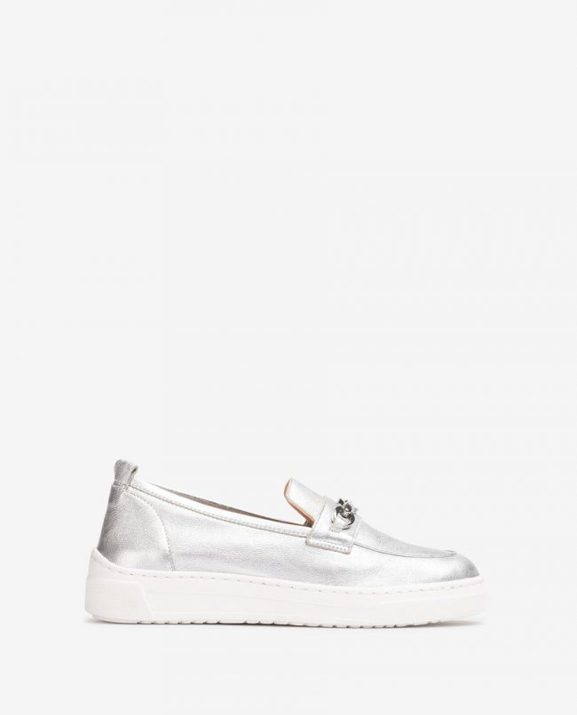 Mocassins sport Unisa pour femme - Argenté