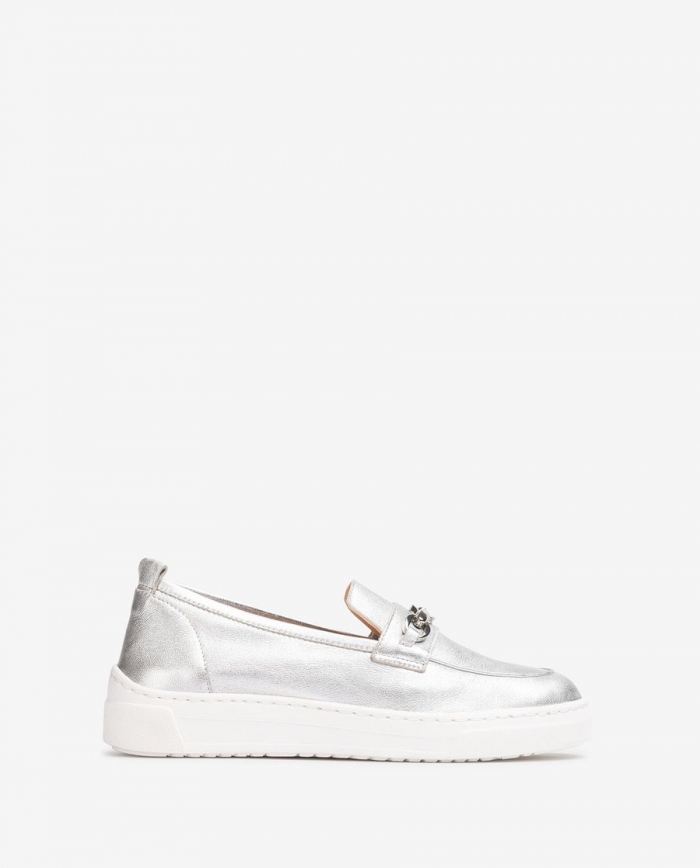 Mocassins sport Unisa pour femme - Argenté