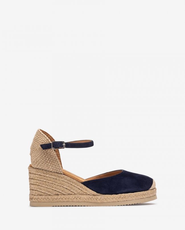 Espadrilles à bride arrière en daim Unisa pour femme - Bleu Espadrilles à bride arrière en daim Unisa pour femme - Bleu