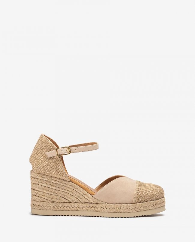 Espadrilles en lin écologique Unisa pour femme - Beige Espadrilles en lin écologique Unisa pour femme - Beige