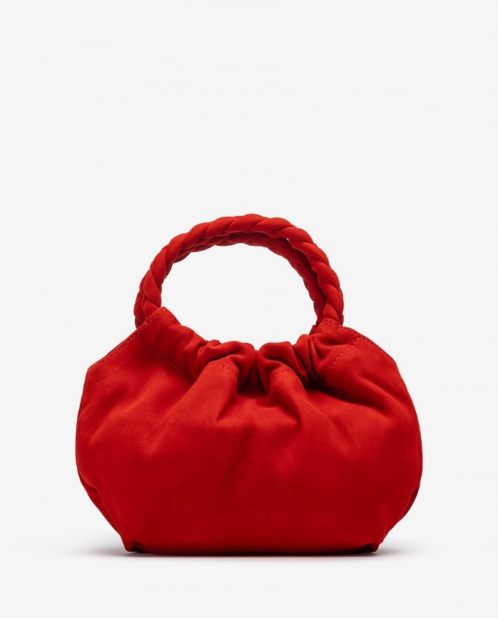 Petit sac à main Unisa avec anses tressées pour femme - Rouge Petit sac à main Unisa avec anses tressées pour femme - Rouge
