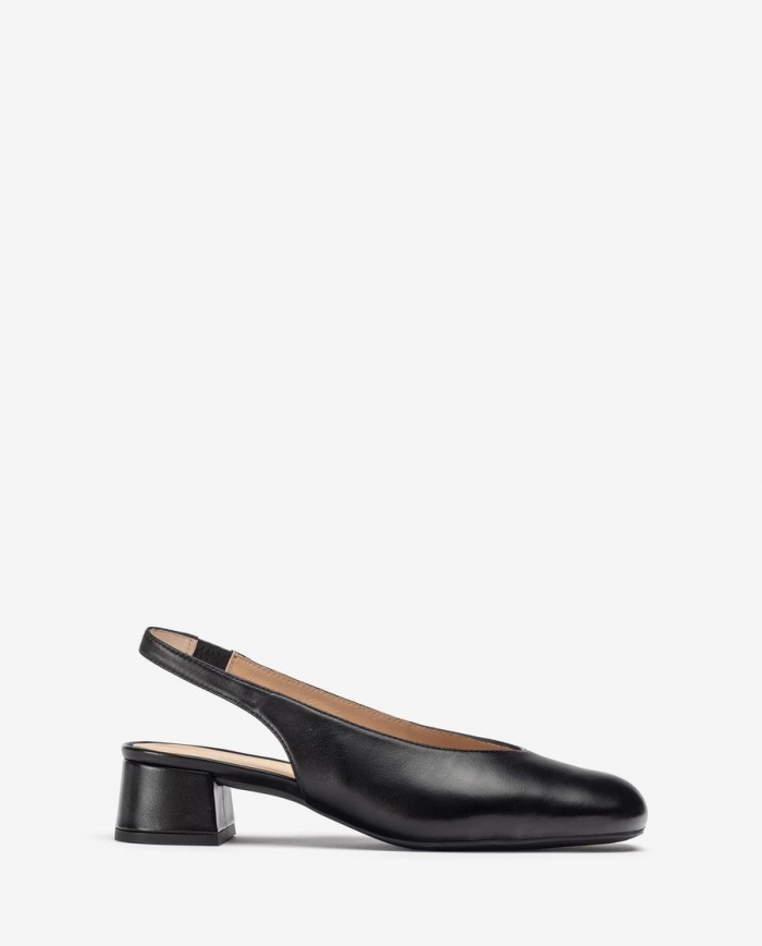 Escarpins à bride arrière et bout carré Unisa pour femme - Noir Escarpins à bride arrière et bout carré Unisa pour femme - Noir