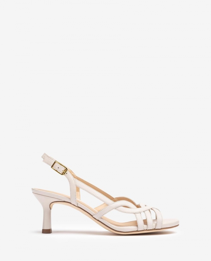Sandales habillées en cuir métallisé Unisa pour femme - Blanc Sandales habillées en cuir métallisé Unisa pour femme - Blanc