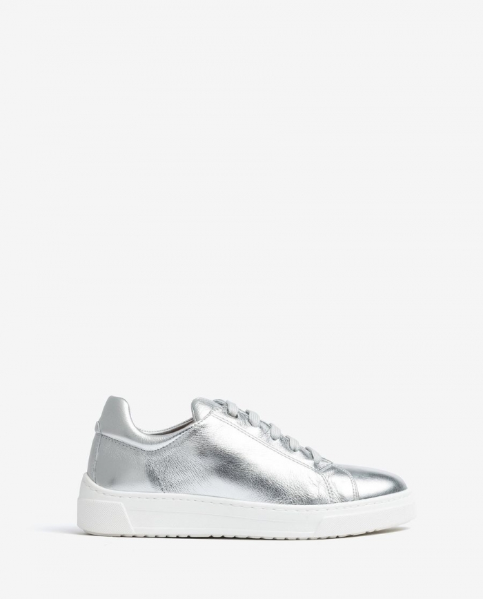 Baskets Unisa en cuir métallisé pour femme - Argent Baskets Unisa en cuir métallisé pour femme - Argent