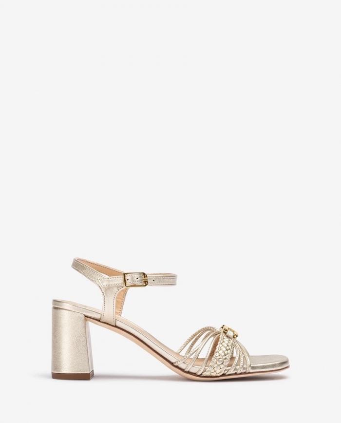 Sandales à bride tressée Unisa pour femme - Doré