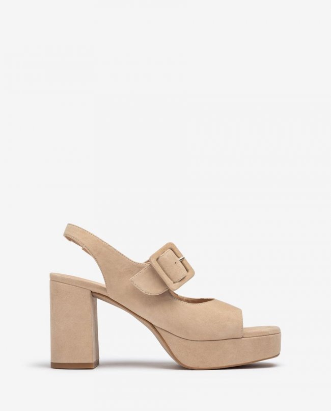 Sandales à boucle ton sur ton Unisa pour femme - Beige Sandales à boucle ton sur ton Unisa pour femme - Beige
