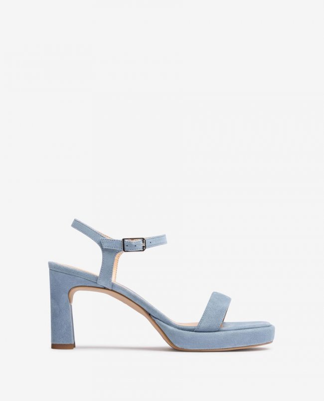 Sandales Unisa en daim pour femme - Bleu Sandales Unisa en daim pour femme - Bleu