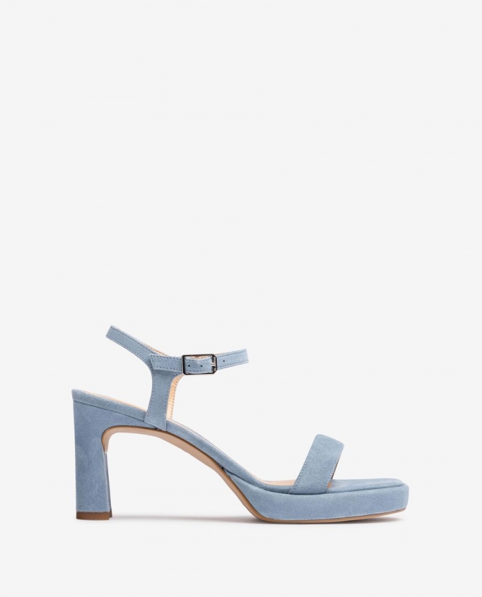 Sandales Unisa en daim pour femme - Bleu Sandales Unisa en daim pour femme - Bleu