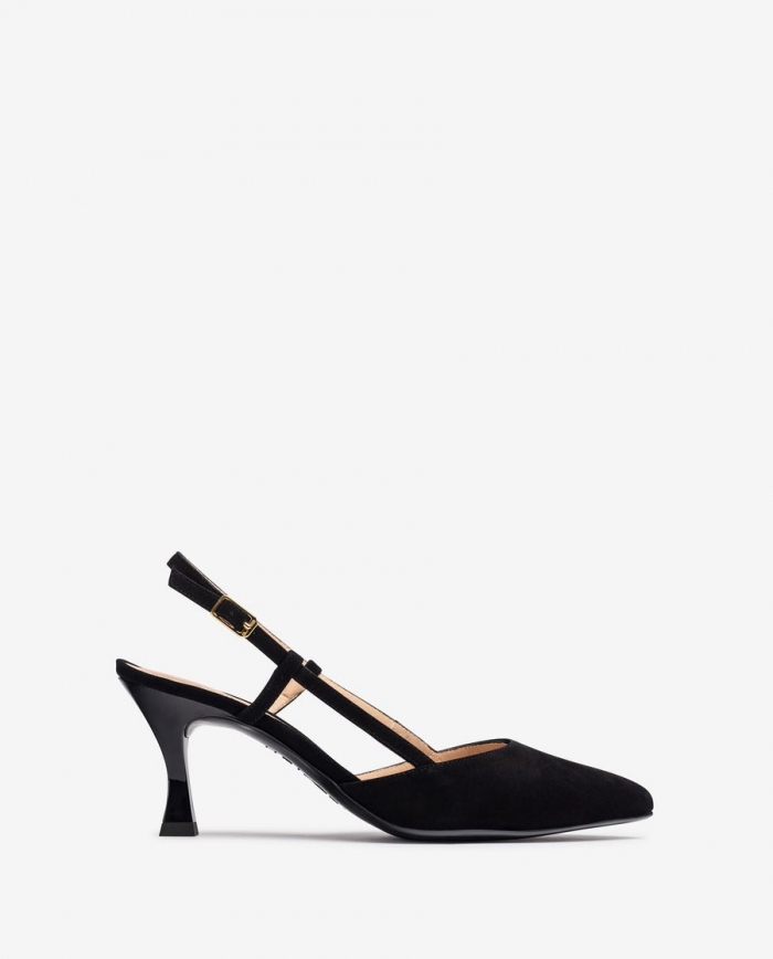 Chaussures Unisa à bout pointu et bride arrière pour femme - Noir Chaussures Unisa à bout pointu et bride arrière pour femme - Noir