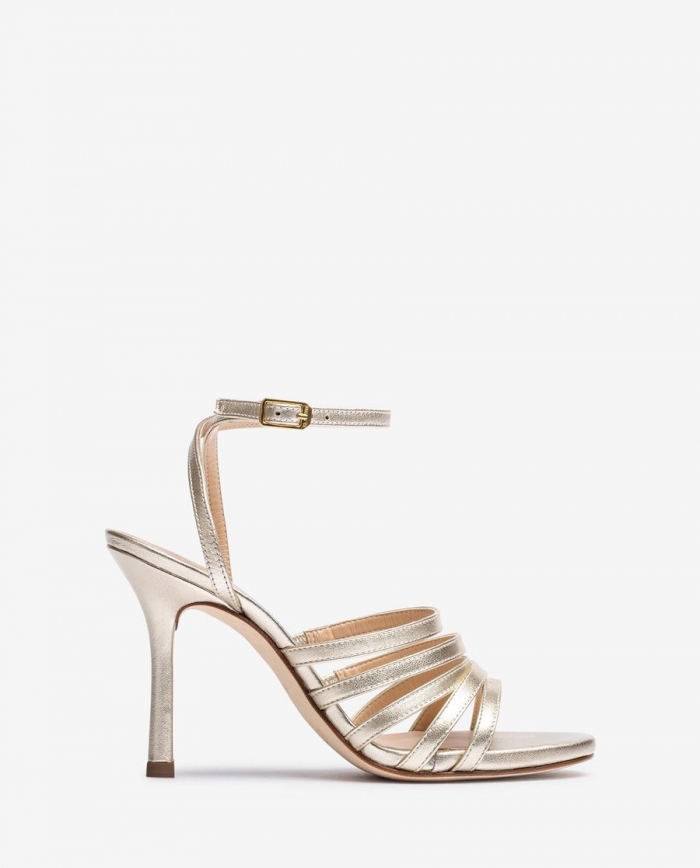 Sandales Unisa à lanières et talons hauts pour femme - Doré Sandales Unisa à lanières et talons hauts pour femme - Doré