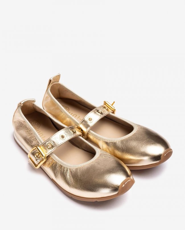 Ballerines à bride Unisa pour femme - Doré Ballerines à bride Unisa pour femme - Doré