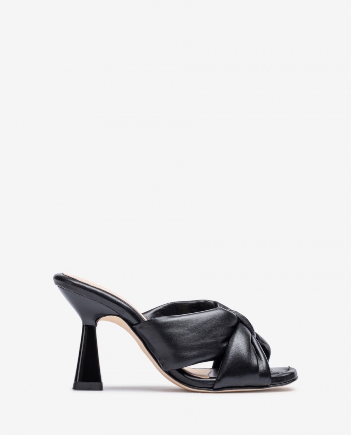 Sandales Unisa à large nœud pour femme - Noir