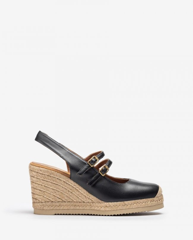 Espadrilles hautes à bride arrière Unisa - Noir Espadrilles hautes à bride arrière Unisa - Noir