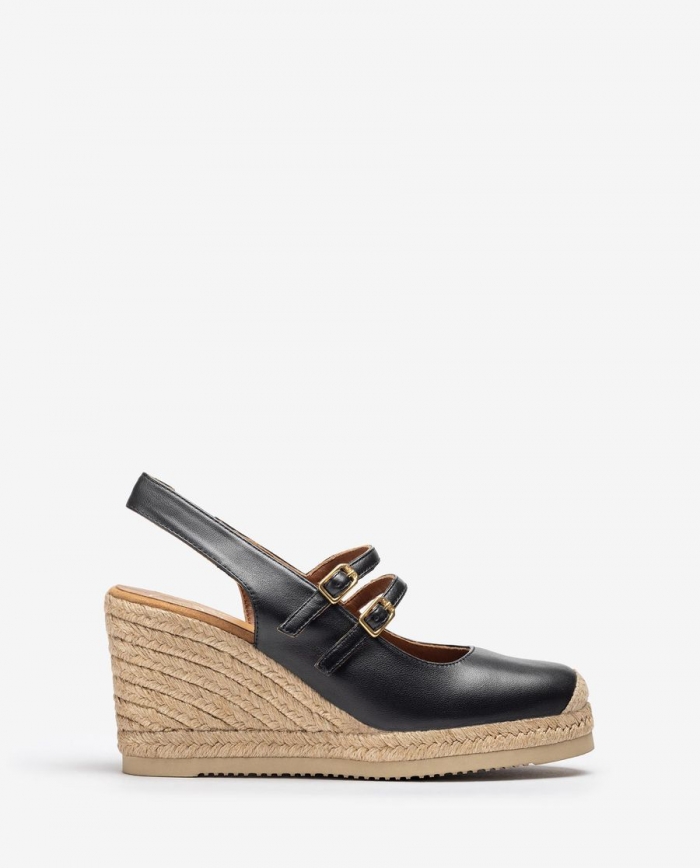 Espadrilles hautes à bride arrière Unisa - Noir Espadrilles hautes à bride arrière Unisa - Noir