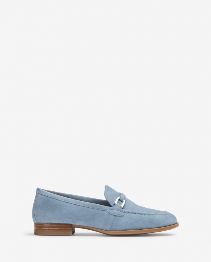 Mocassin Unisa pour femme avec ornements en cuir assortis - Bleu