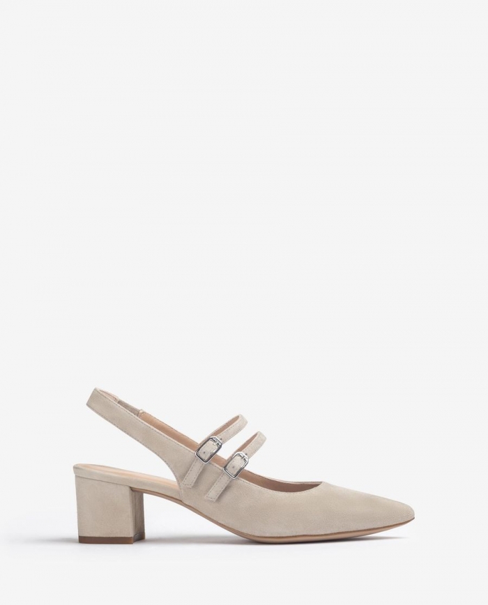 Escarpins à bride arrière double Unisa pour femme - Beige Escarpins à bride arrière double Unisa pour femme - Beige