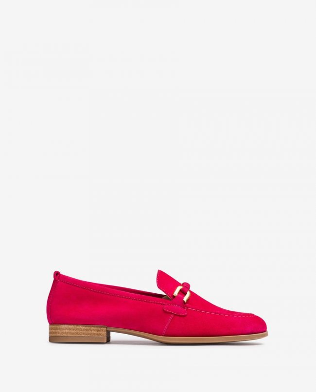 Mocassins Unisa pour femme avec bordure en cuir assortie Rose Mocassins Unisa pour femme avec bordure en cuir assortie Rose