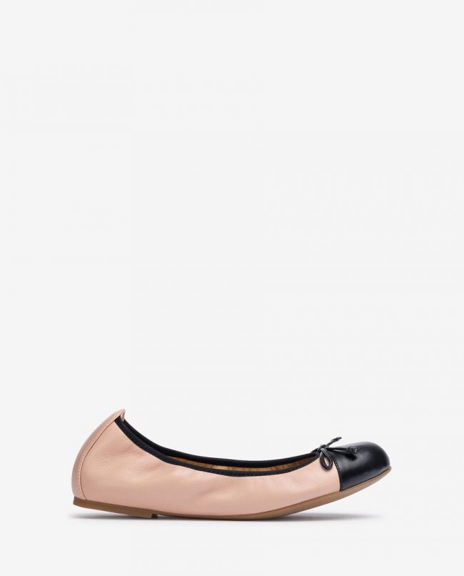 Ballerines à bout contrasté Unisa pour femme - Rose