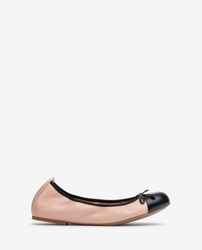 Ballerines à bout contrasté Unisa pour femme - Rose