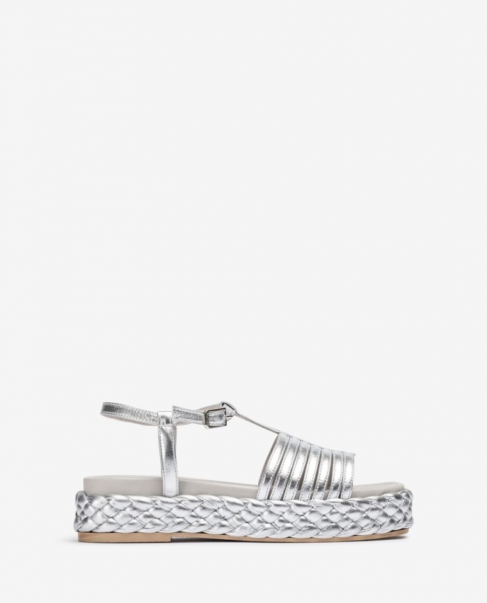 Sandales tressées Unisa pour femme - Argenté Sandales tressées Unisa pour femme - Argenté