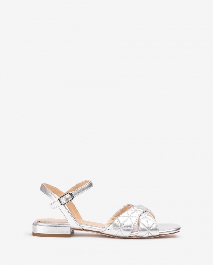 Sandales à talon bas Unisa pour femme - Argent Sandales à talon bas Unisa pour femme - Argent
