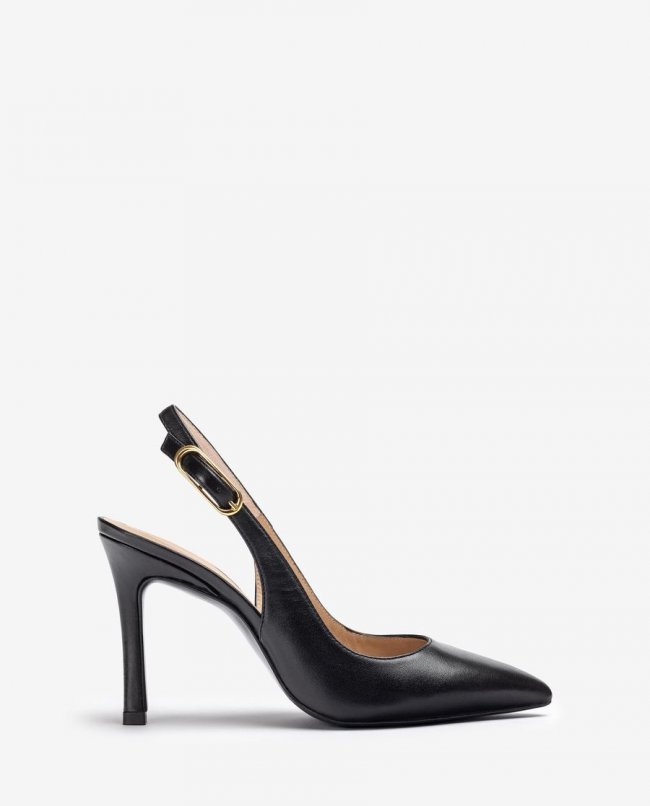 Espadrilles à talons hauts et bride arrière Unisa pour femme - Noir Espadrilles à talons hauts et bride arrière Unisa pour femme - Noir