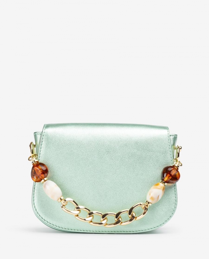 Sac à main Unisa avec chaîne et breloque - Vert Sac à main Unisa avec chaîne et breloque - Vert