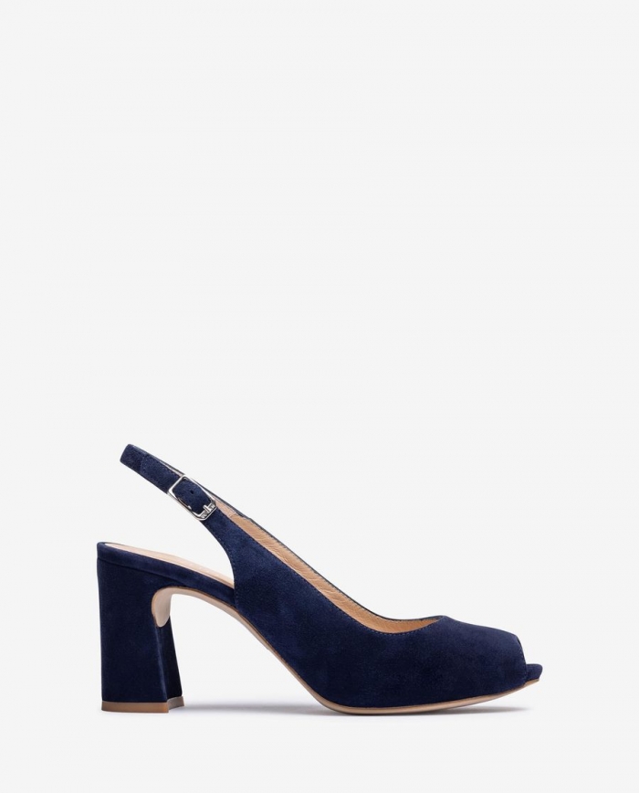 Ballerines à bout ouvert et bride arrière Unisa pour femme - Bleu Ballerines à bout ouvert et bride arrière Unisa pour femme - Bleu