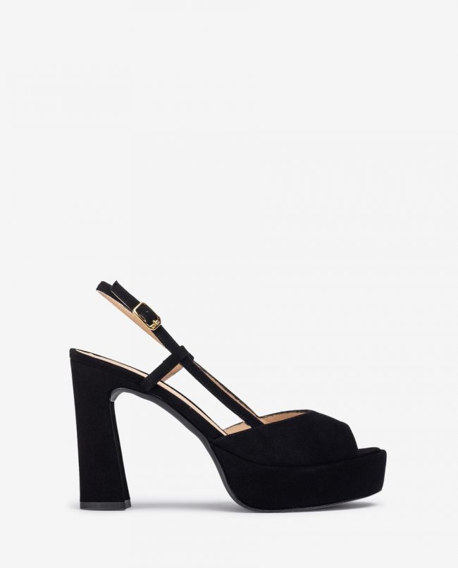 Sandales à talons hauts et plateforme Unisa pour femme - Noir Sandales à talons hauts et plateforme Unisa pour femme - Noir