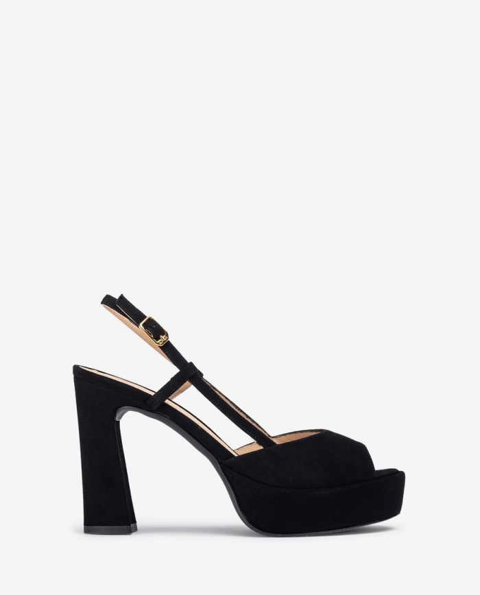 Sandales à talons hauts et plateforme Unisa pour femme - Noir Sandales à talons hauts et plateforme Unisa pour femme - Noir