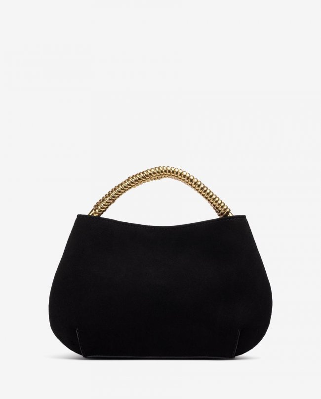 Sac à main Unisa Femme avec poignée spirale - Noir Sac à main Unisa Femme avec poignée spirale - Noir
